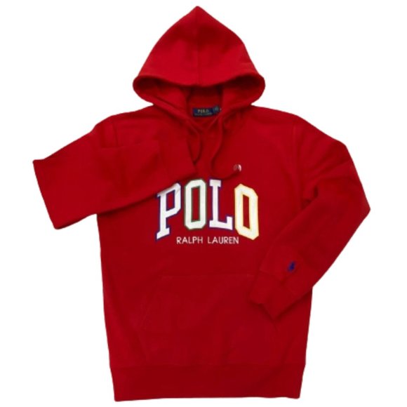 Polo Ralph Lauren Other - NWT Polo Ralph Lauren Men's Logo Graphic Fleece Hoodie Color Red Size S - XL